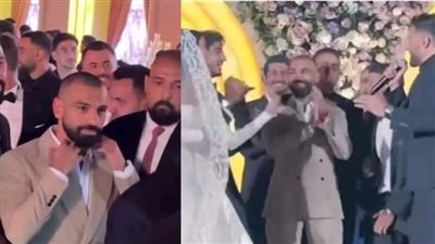محمد حماقي احرج محمد صلاح في حفل زفاف محمد هاني