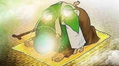 سيدنا محمد صلى الله عليه وسلم كان جالسا في المسجد