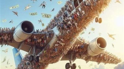 طيار يرفض الاقلاع بطائرته