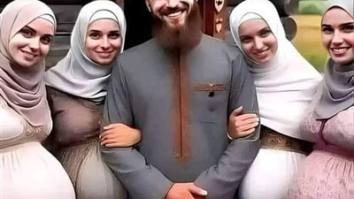 الملك وزوجاته الأربع 