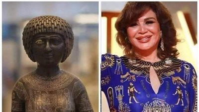 مفاجأة بشأن فستان إلهام شاهين الفرعوني.. سعره مفاجأة