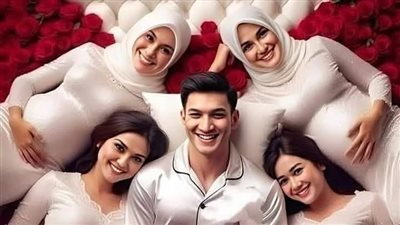 ملك كان متزوج 4 زوجات