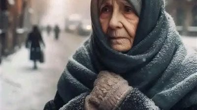 في ليلة باردة عاصفة